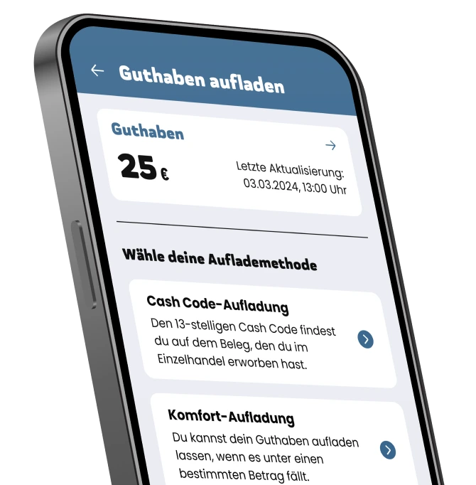 ja! mobil App - Guthaben anzeigen