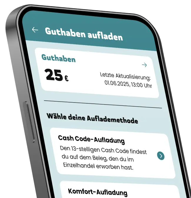 ja! mobil App - Guthaben anzeigen