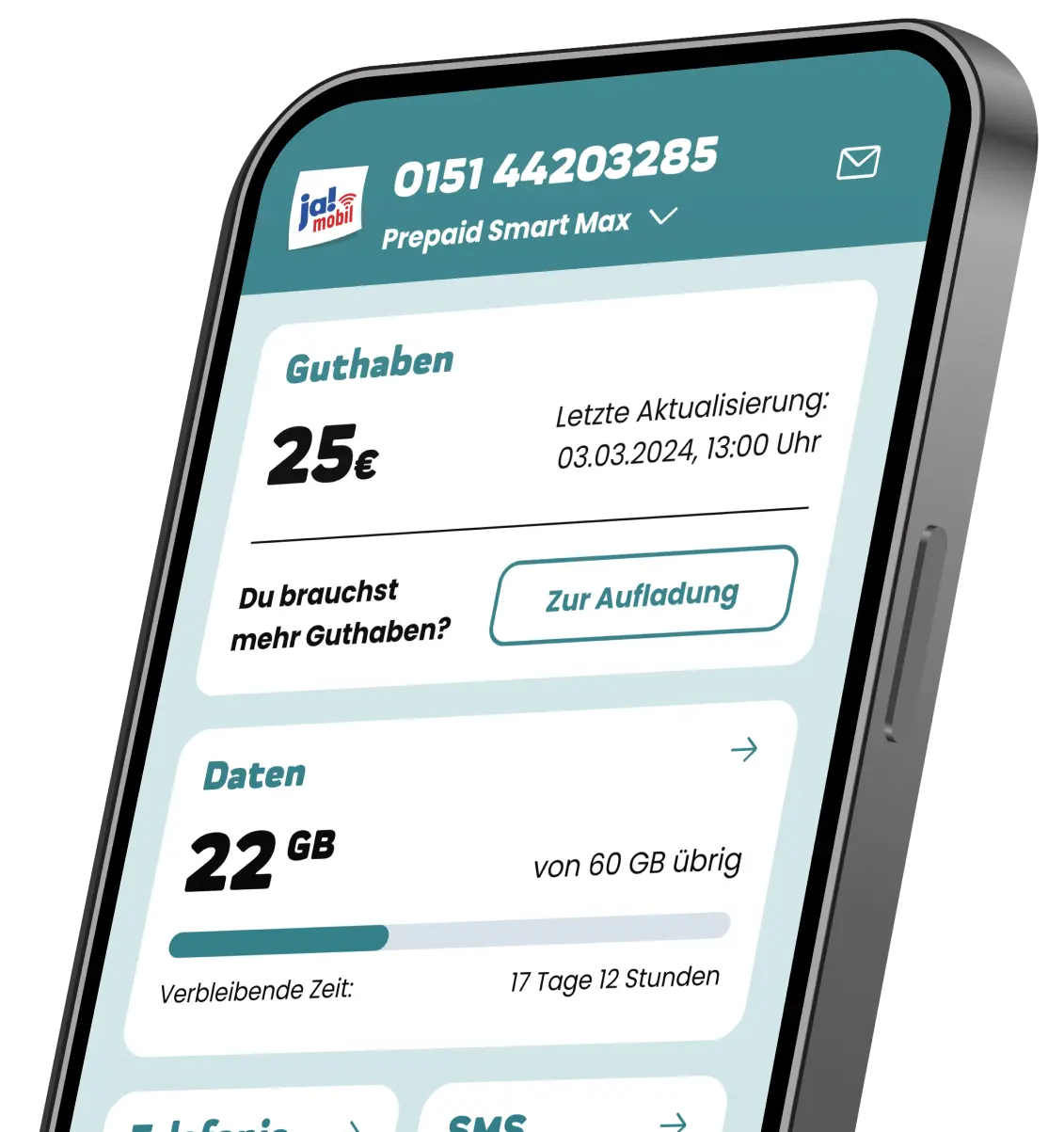 ja! mobil App - Startseite