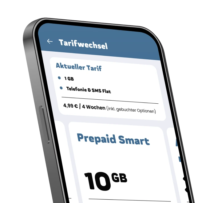 ja! mobil App - Tarfif wechseln