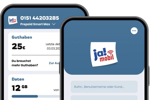 ja! mobil App Startseite