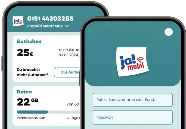 ja! mobil App Startseite